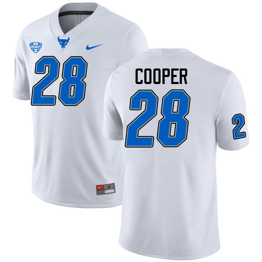 Marquis Cooper UB Bulls Jersey,University Of Buffalo Bulls #28 Marquis Cooper Jersey Youth-White